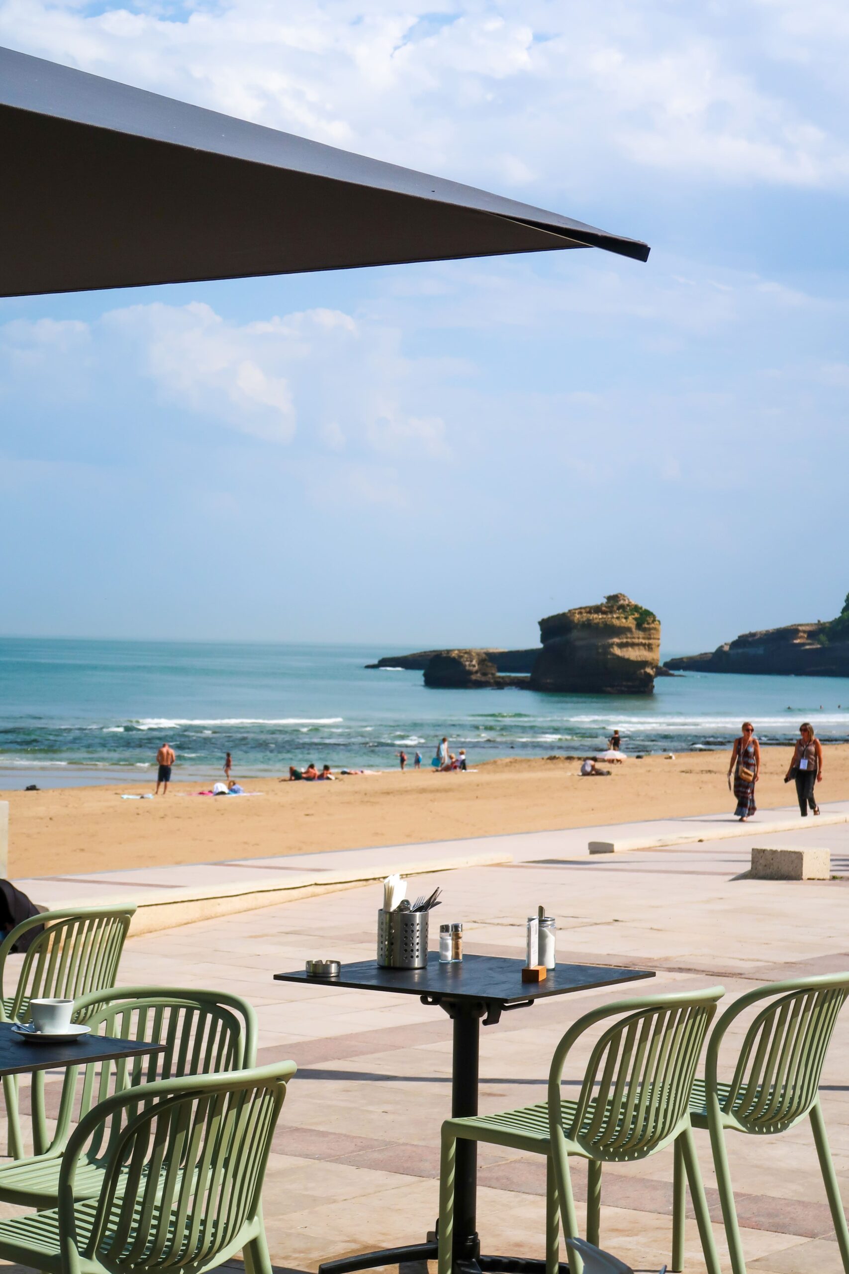 Café d'Eugénie en bord de mer à Biarritz